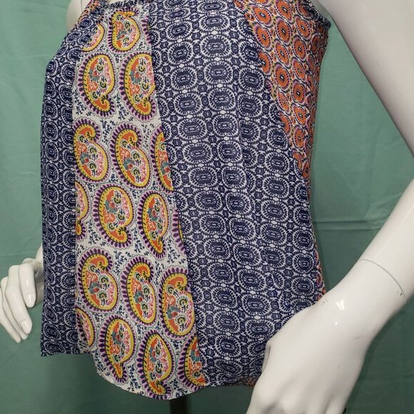 Shrinking Violet strappy racer back multi-color tank top Size Small - Picture 4 of 8